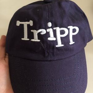 NWOT Melondipity monogrammed Tripp baseball cap with elastic back
